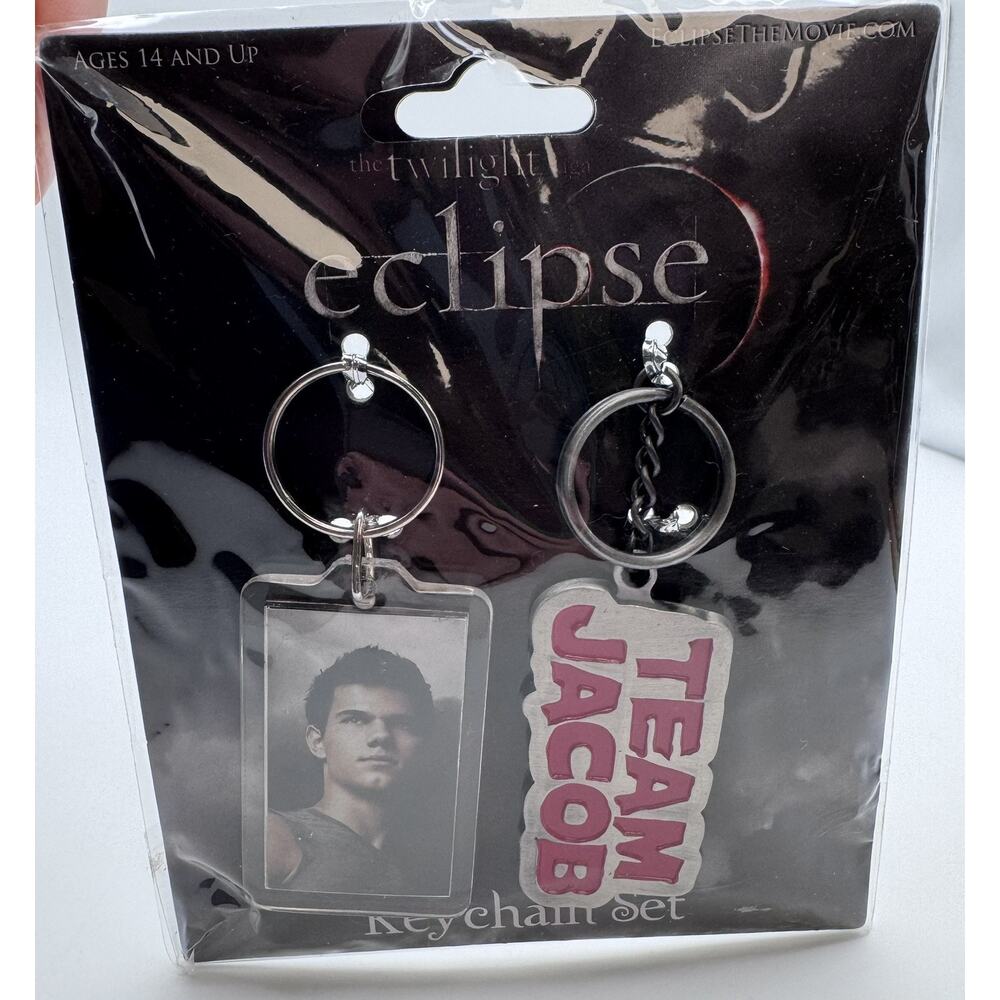 Twilight Eclipse Team Jacob Keychain Set 2010 Brand New